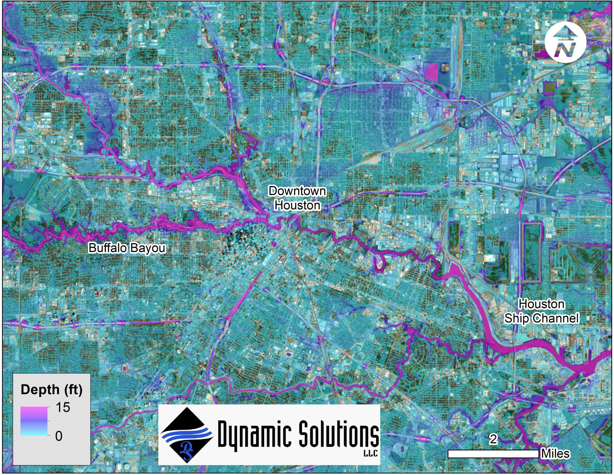 Learn how DynamicSolutions | DCCM uses integrated compound flood modeling with AdH to simulate rainfall, riverine flooding and coastal storm surge.